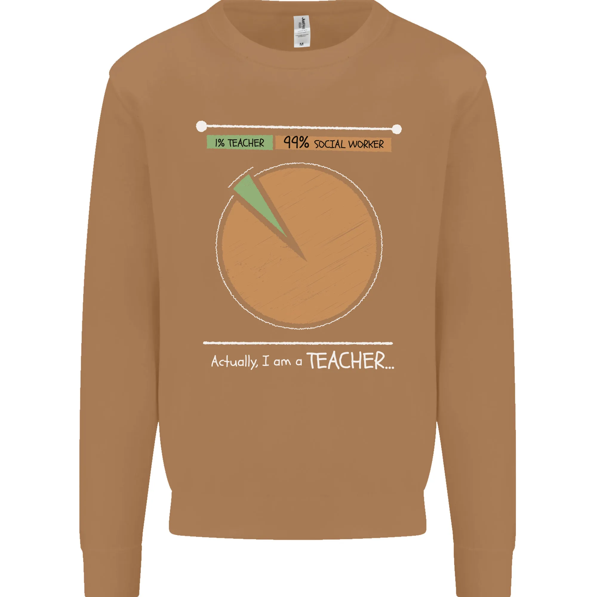 1% Teacher 99% Social Worker Teaching Mens Sweatshirt Jumper