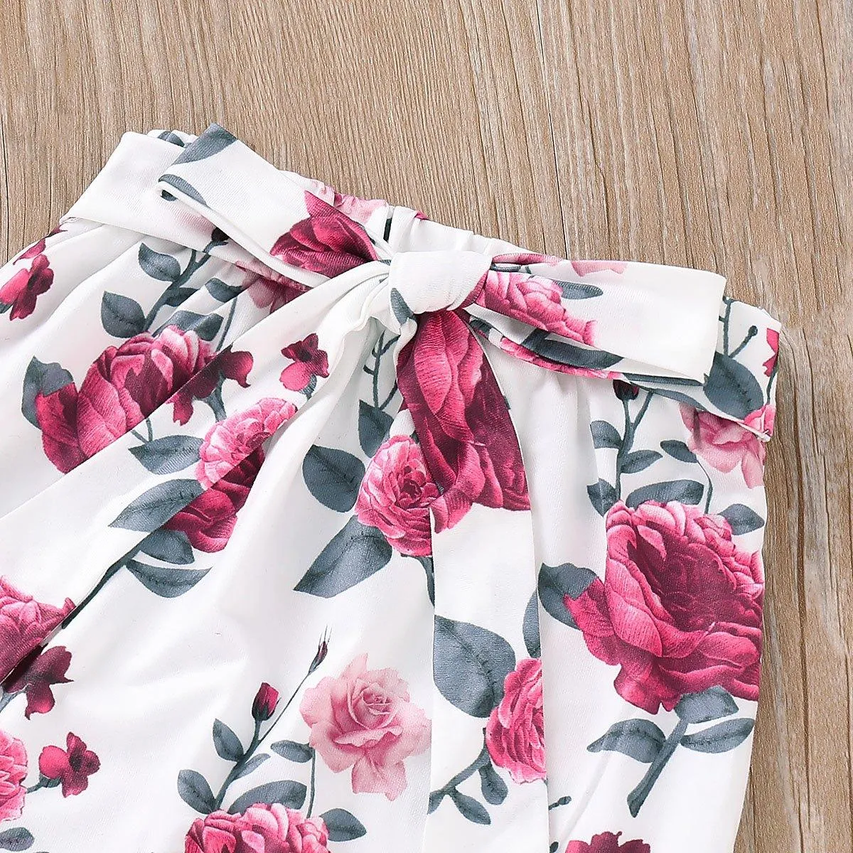 3-piece Solid Ruffle Bodysuit with Headband & Pants for Baby Girl Children's clothing wholesale