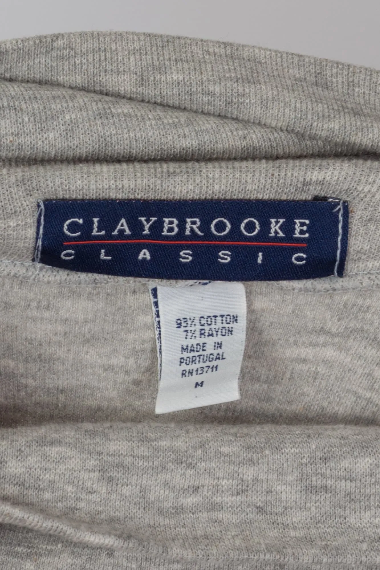 90s Heather Grey Turtleneck Top - Men's Medium