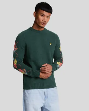 Argyle Sleeve Jumper