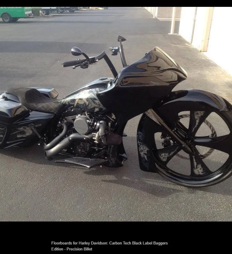 Bagger Floorboards for Harley Davidson: CarbonTech Black Label Baggers Edition