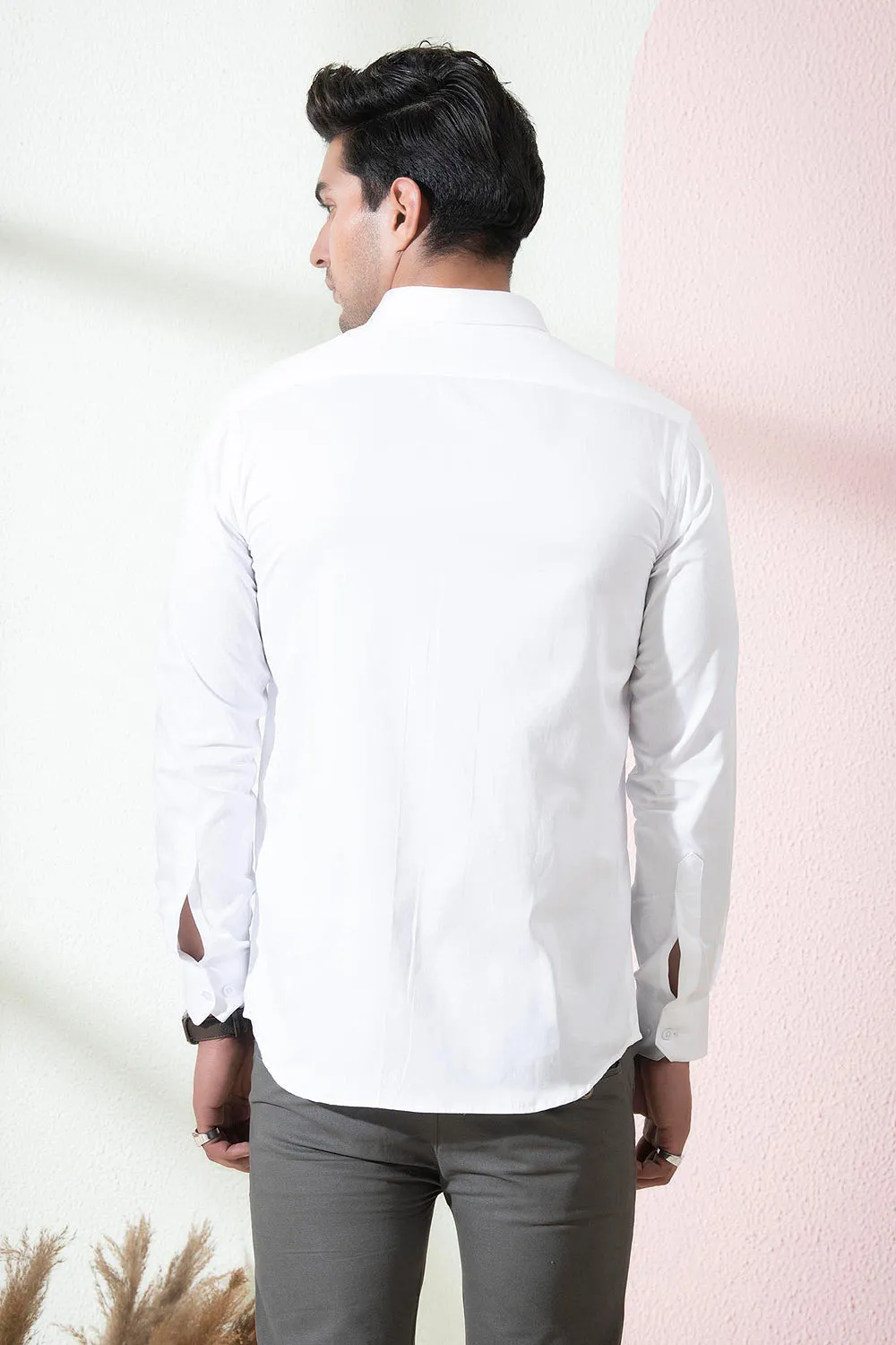 Bianco Reindeer Designer Men's Shirt by Hilo Designs