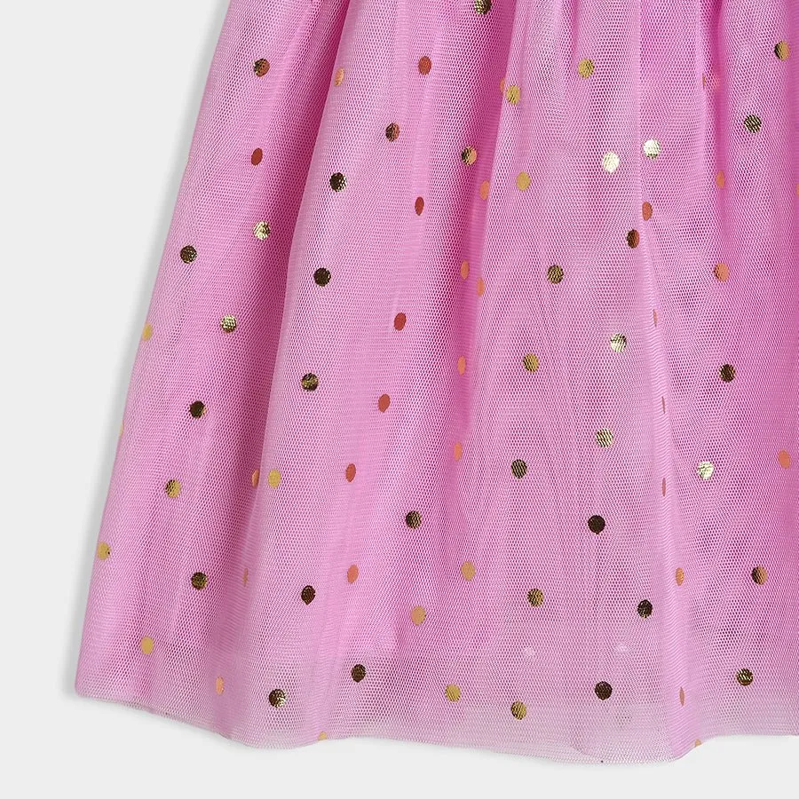 Bloom Tutu Knitted Pink Frock