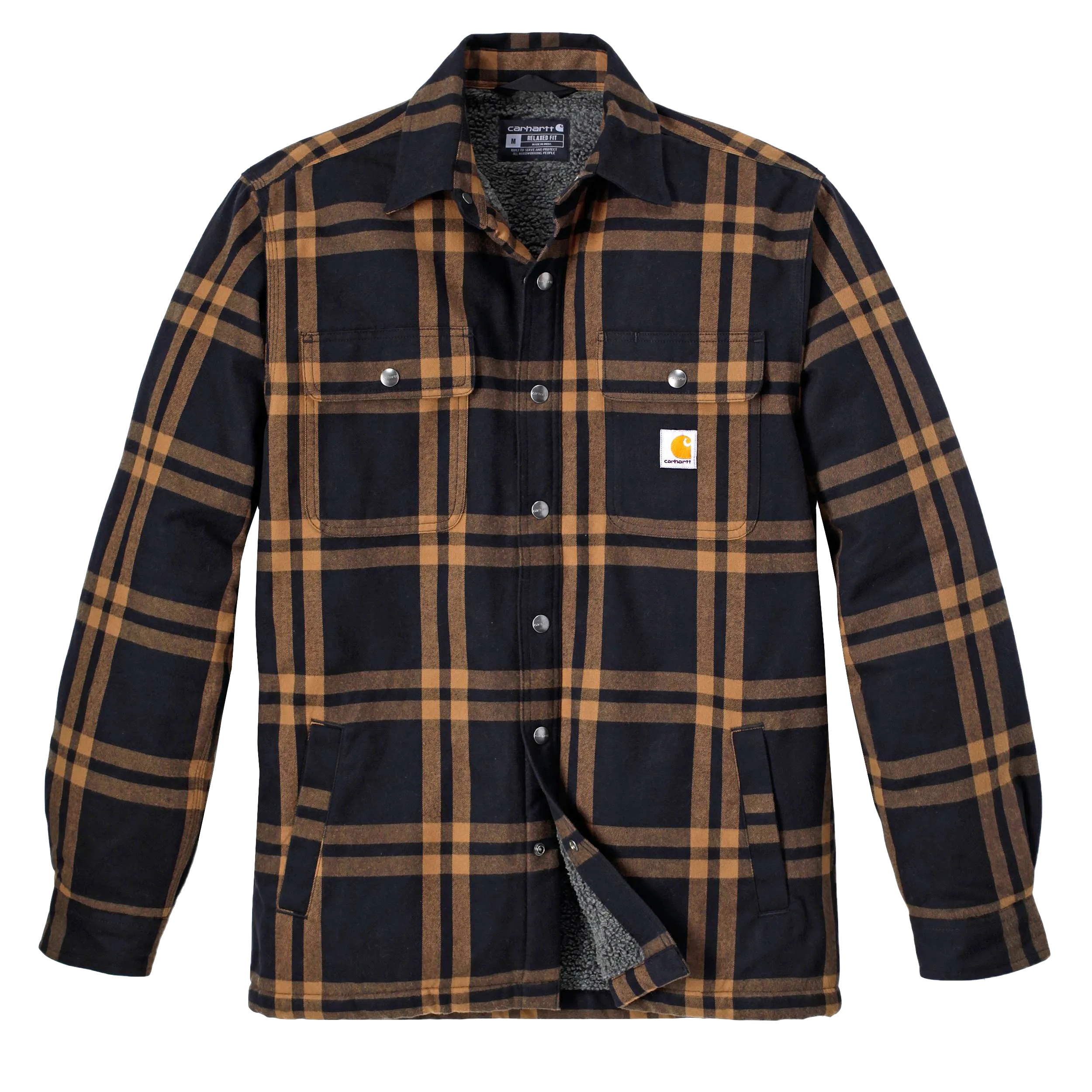 Carhartt Flannel Sherpa Lined Shirt Jacket Hemdjacke 106354