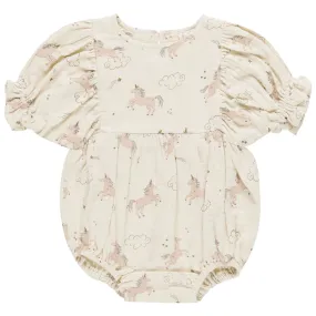 Cosette Romper in Unicorns by Quincy Mae