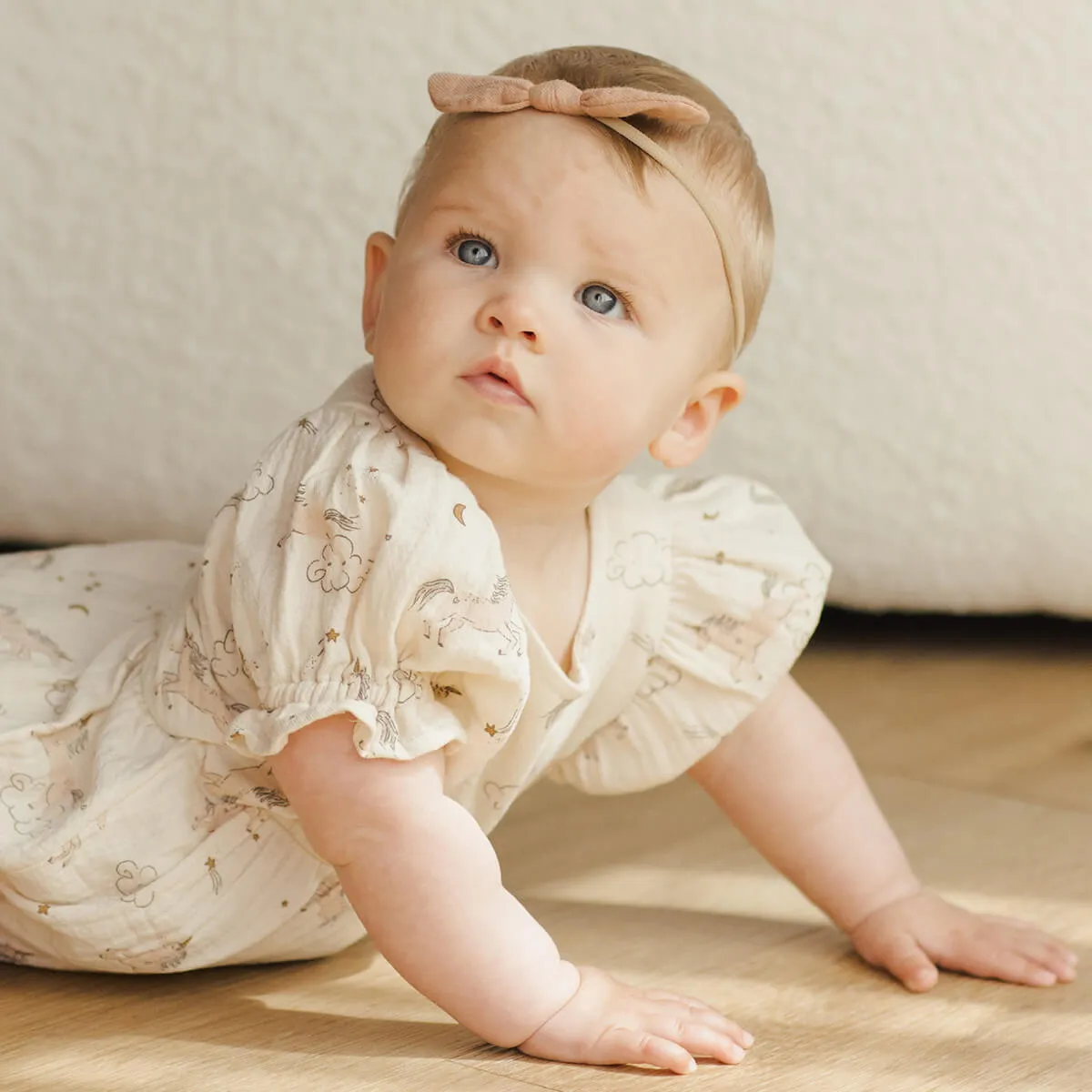 Cosette Romper in Unicorns by Quincy Mae