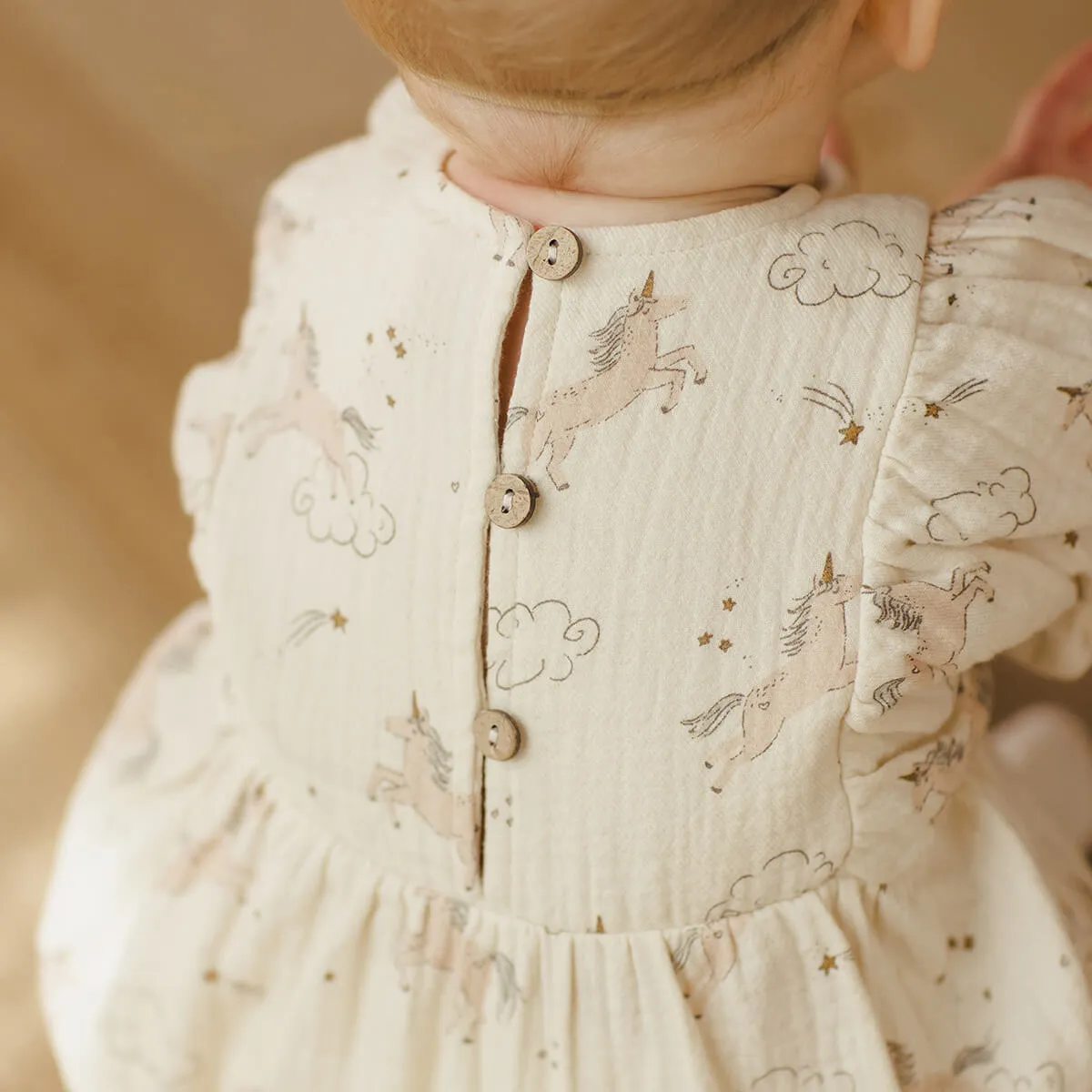 Cosette Romper in Unicorns by Quincy Mae