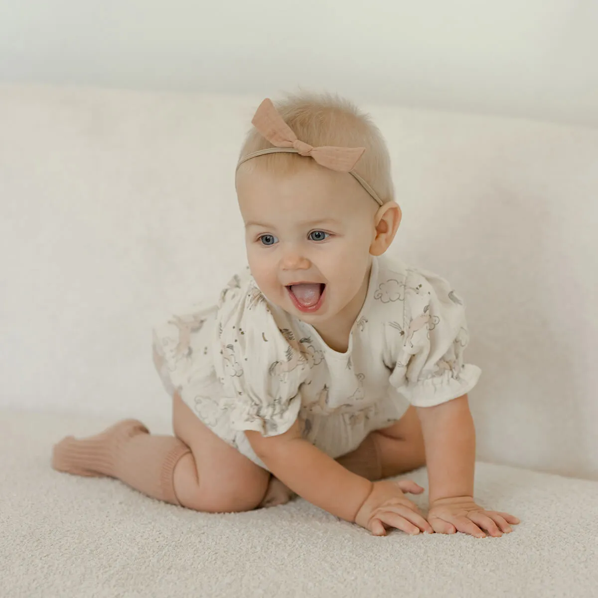 Cosette Romper in Unicorns by Quincy Mae