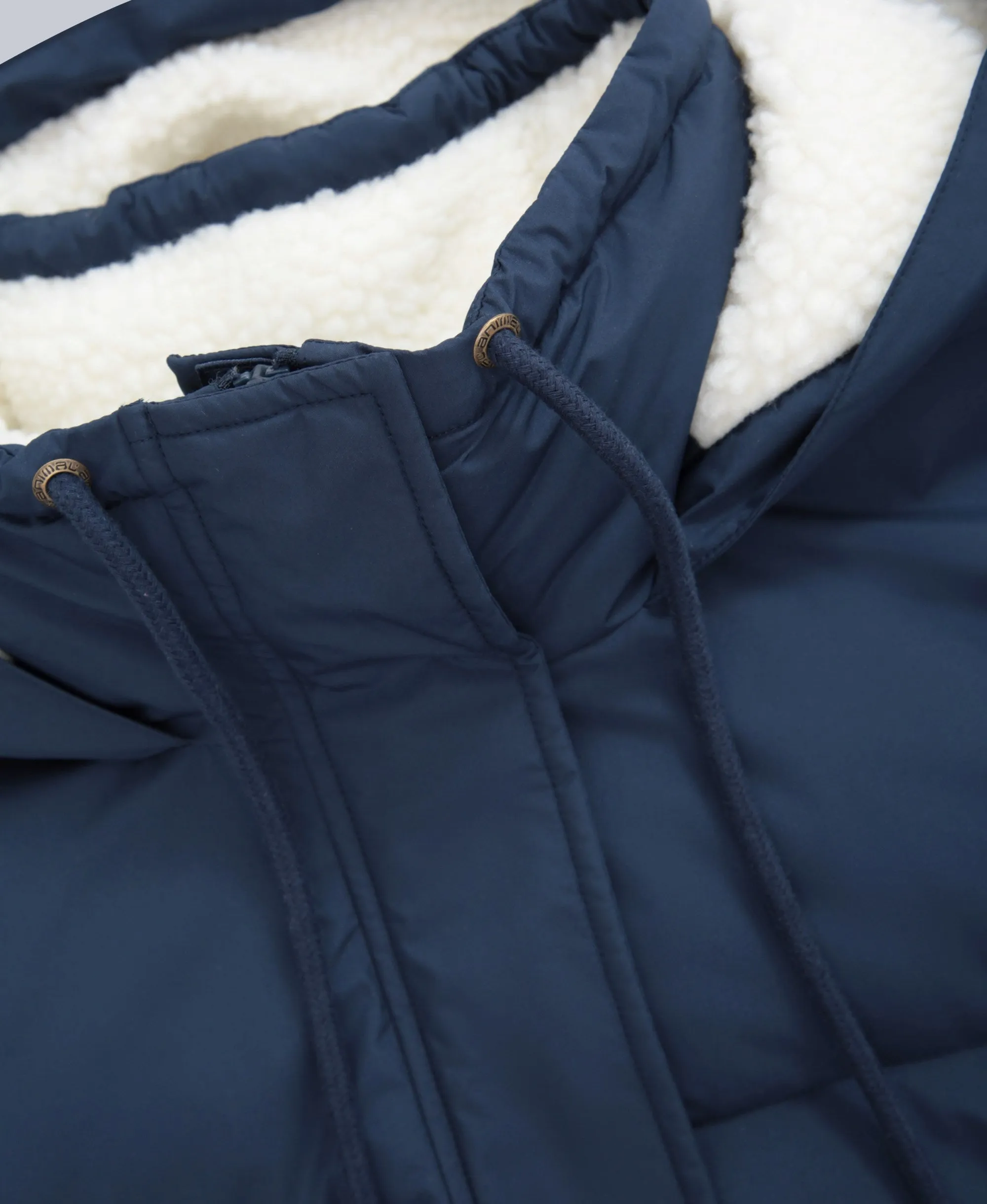 Dawlish Womens Longline Coat - Navy