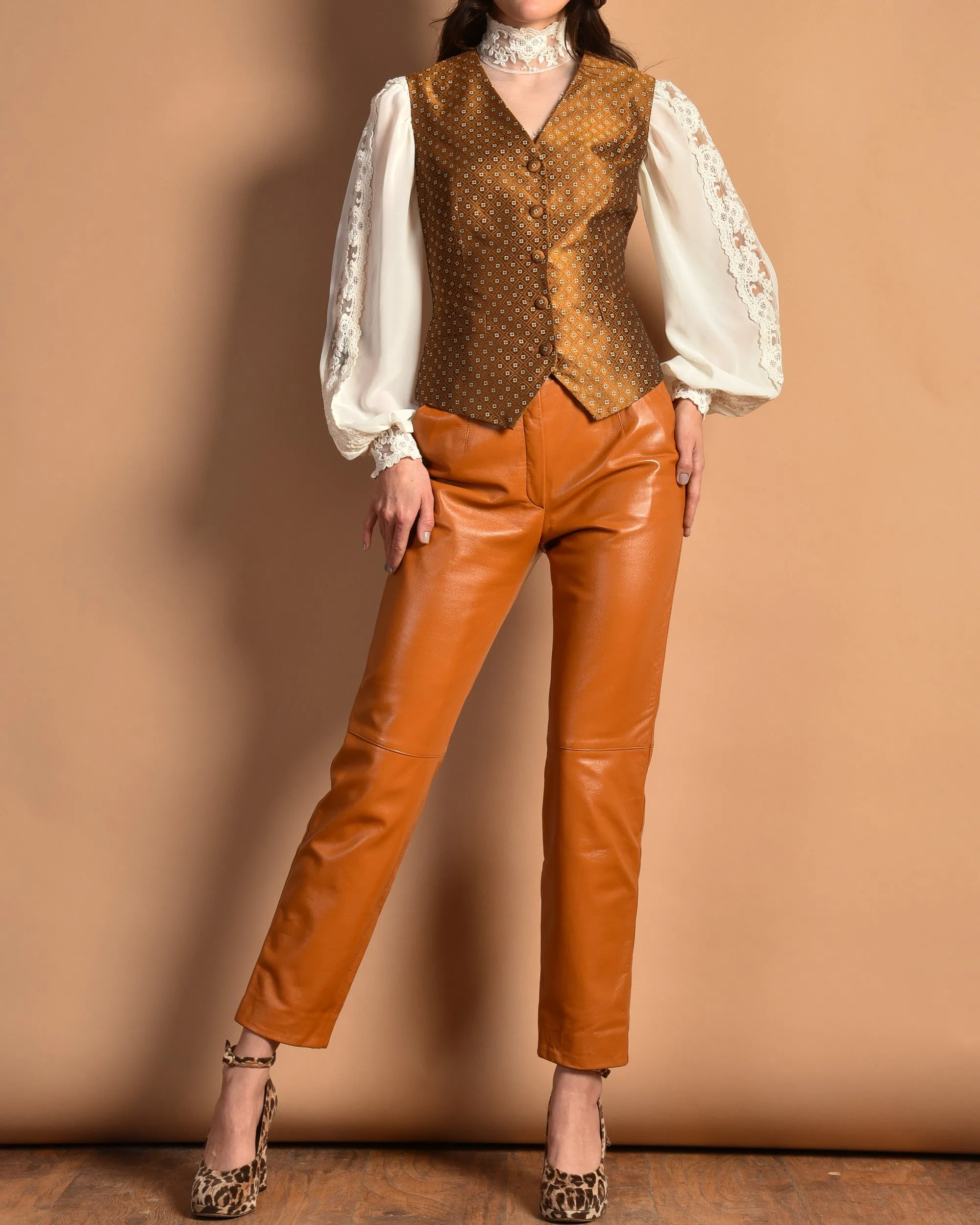 Escada 90s Silk Brocade Gilet