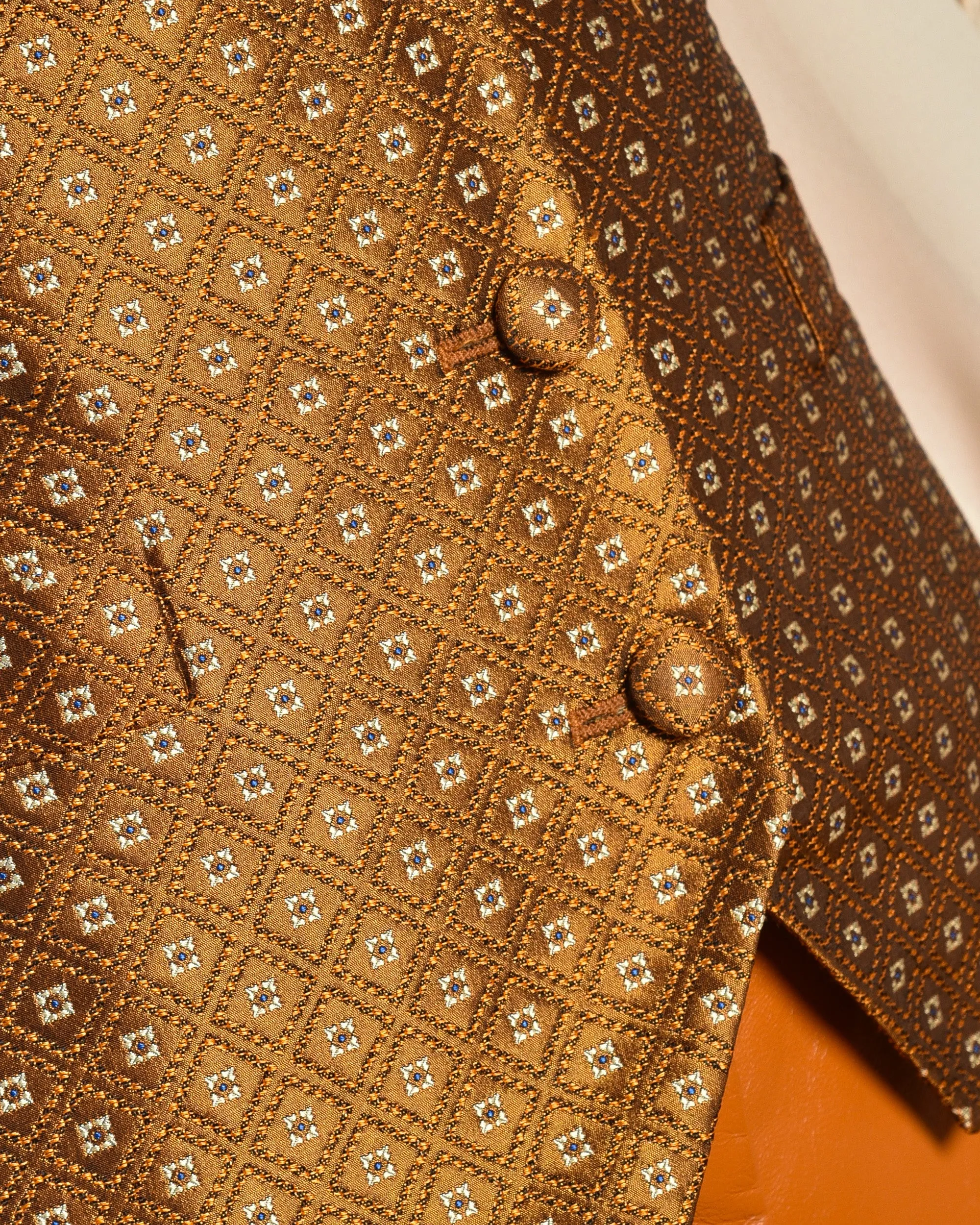 Escada 90s Silk Brocade Gilet
