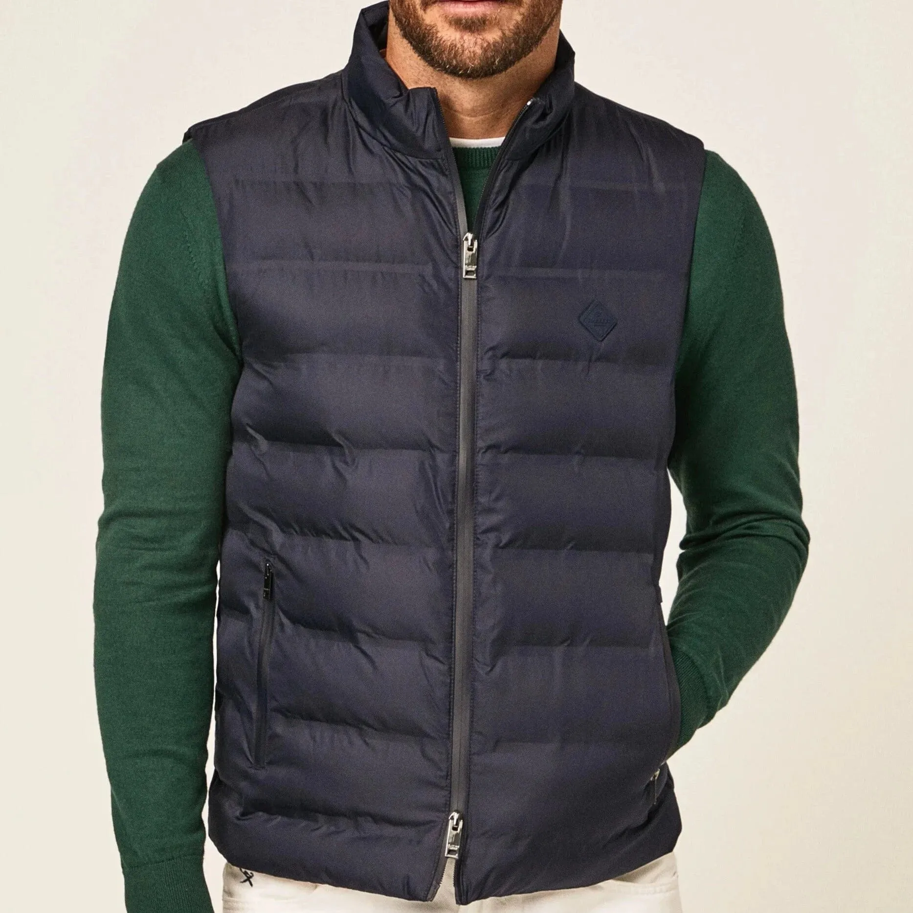 Hackett Slim Fit Gilet Navy Blazer