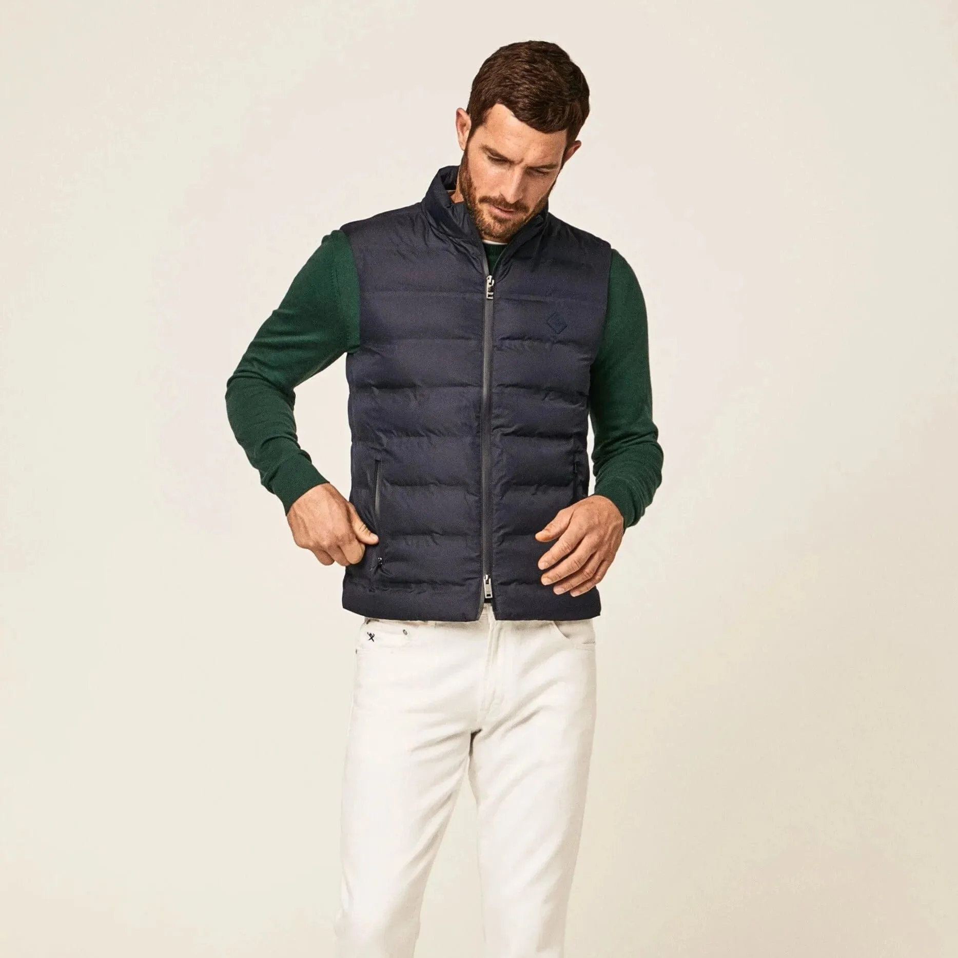 Hackett Slim Fit Gilet Navy Blazer
