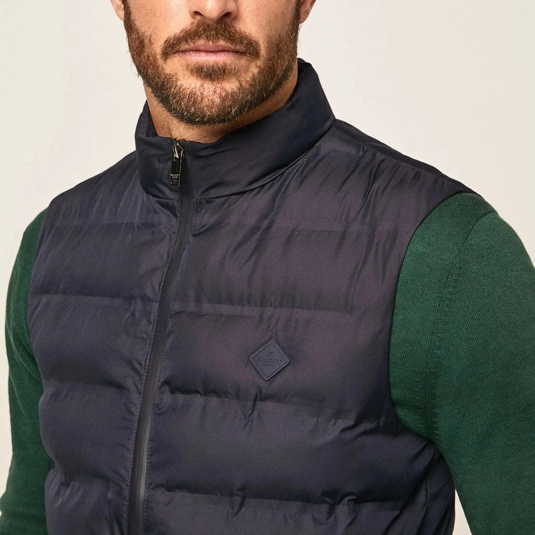 Hackett Slim Fit Gilet Navy Blazer