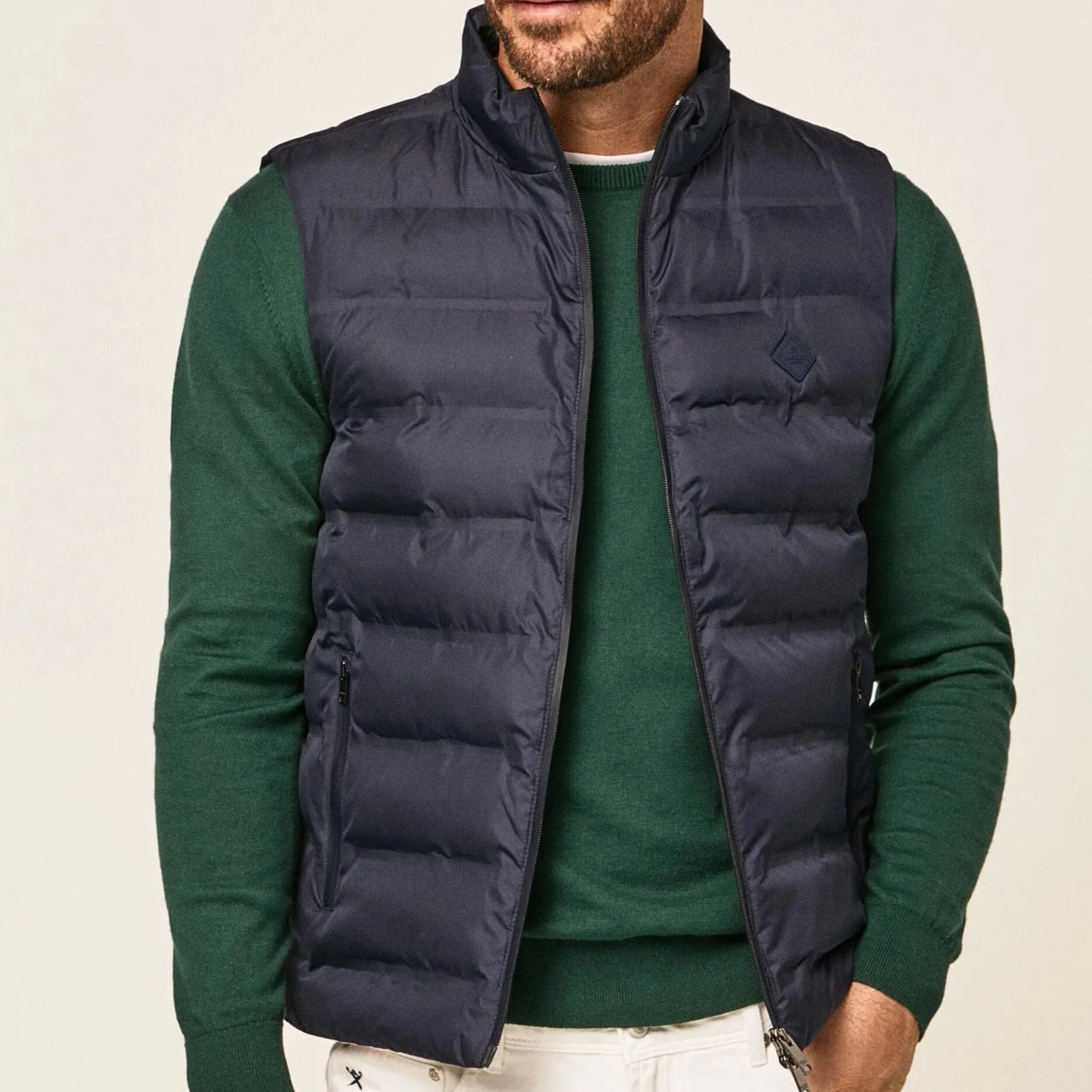 Hackett Slim Fit Gilet Navy Blazer