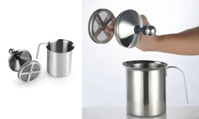 Handheld Double Mesh Milk Foam Maker