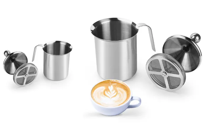 Handheld Double Mesh Milk Foam Maker