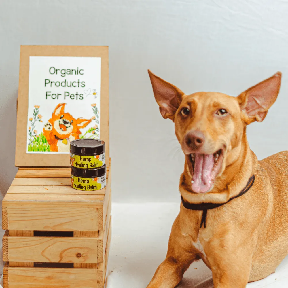 Happy Puppy Organic Hemp Healing Balm for Dogs and Cats