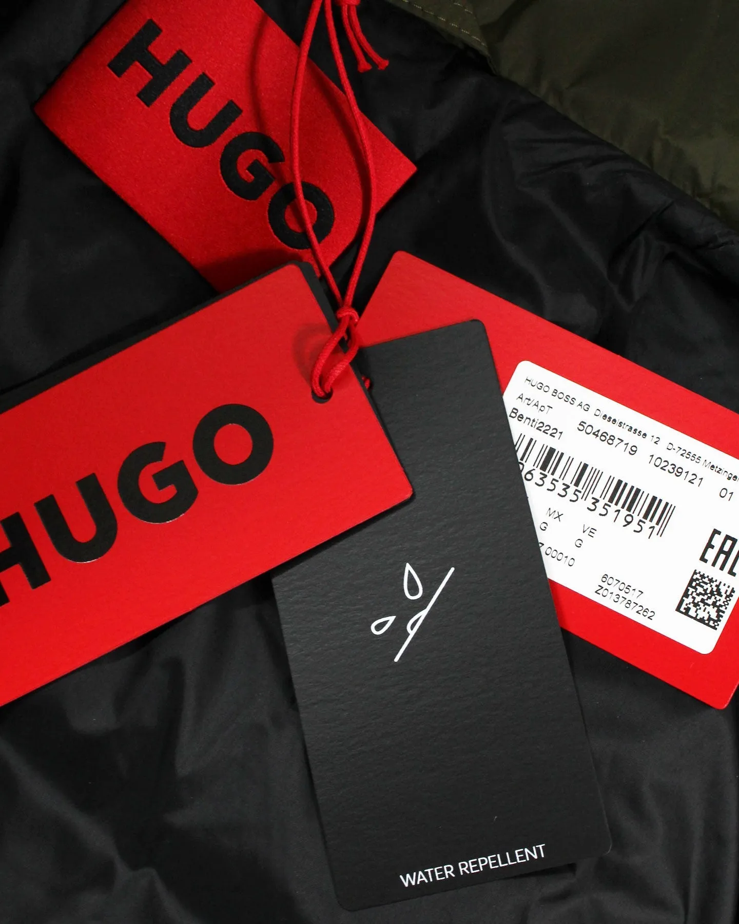Hugo Boss Padded Jacket Dark Green Water Repellent EU 50 - M BLACK FRIDAY SALE