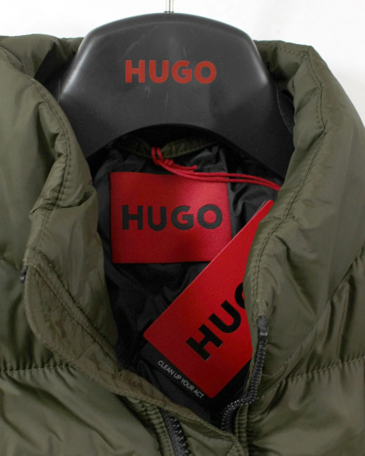 Hugo Boss Padded Jacket Dark Green Water Repellent EU 50 - M BLACK FRIDAY SALE