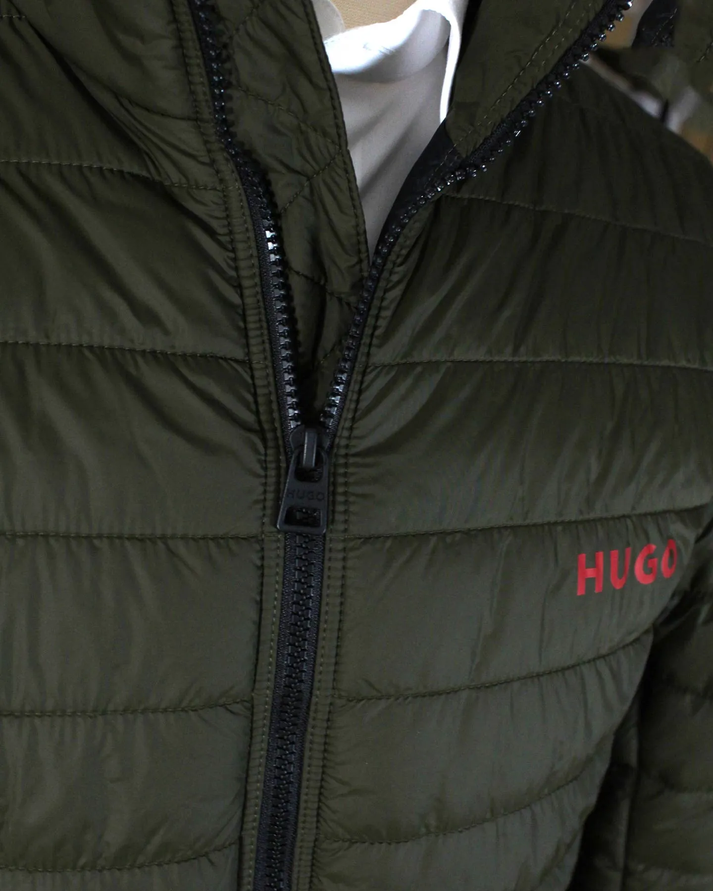 Hugo Boss Padded Jacket Dark Green Water Repellent EU 50 - M BLACK FRIDAY SALE