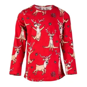 Mullido Long Sleeved T-shirt - Reindeer Red