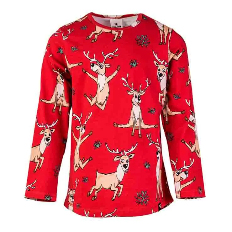 Mullido Long Sleeved T-shirt - Reindeer Red