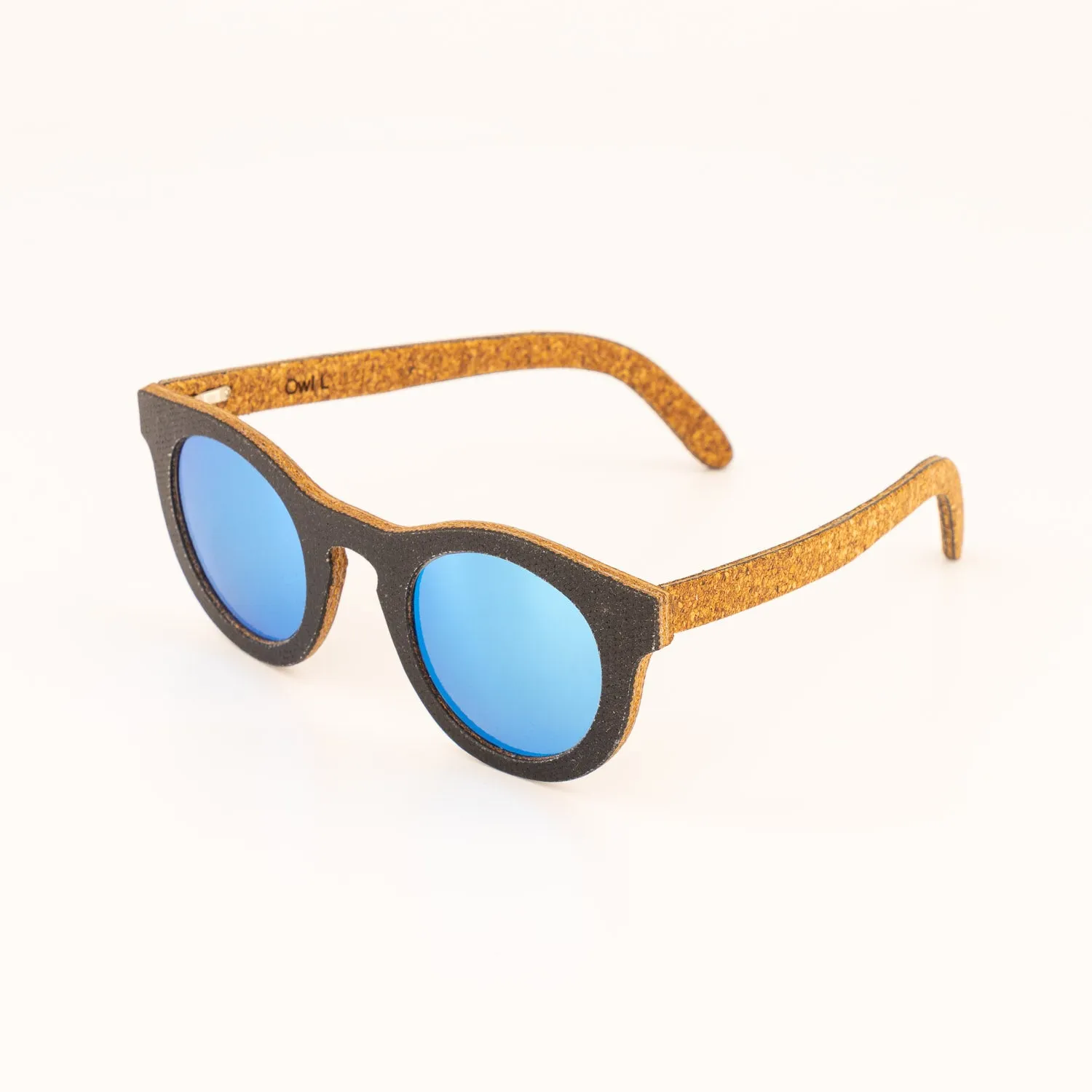 Owl / 2 Tone Denim Cork / Revo Mirror