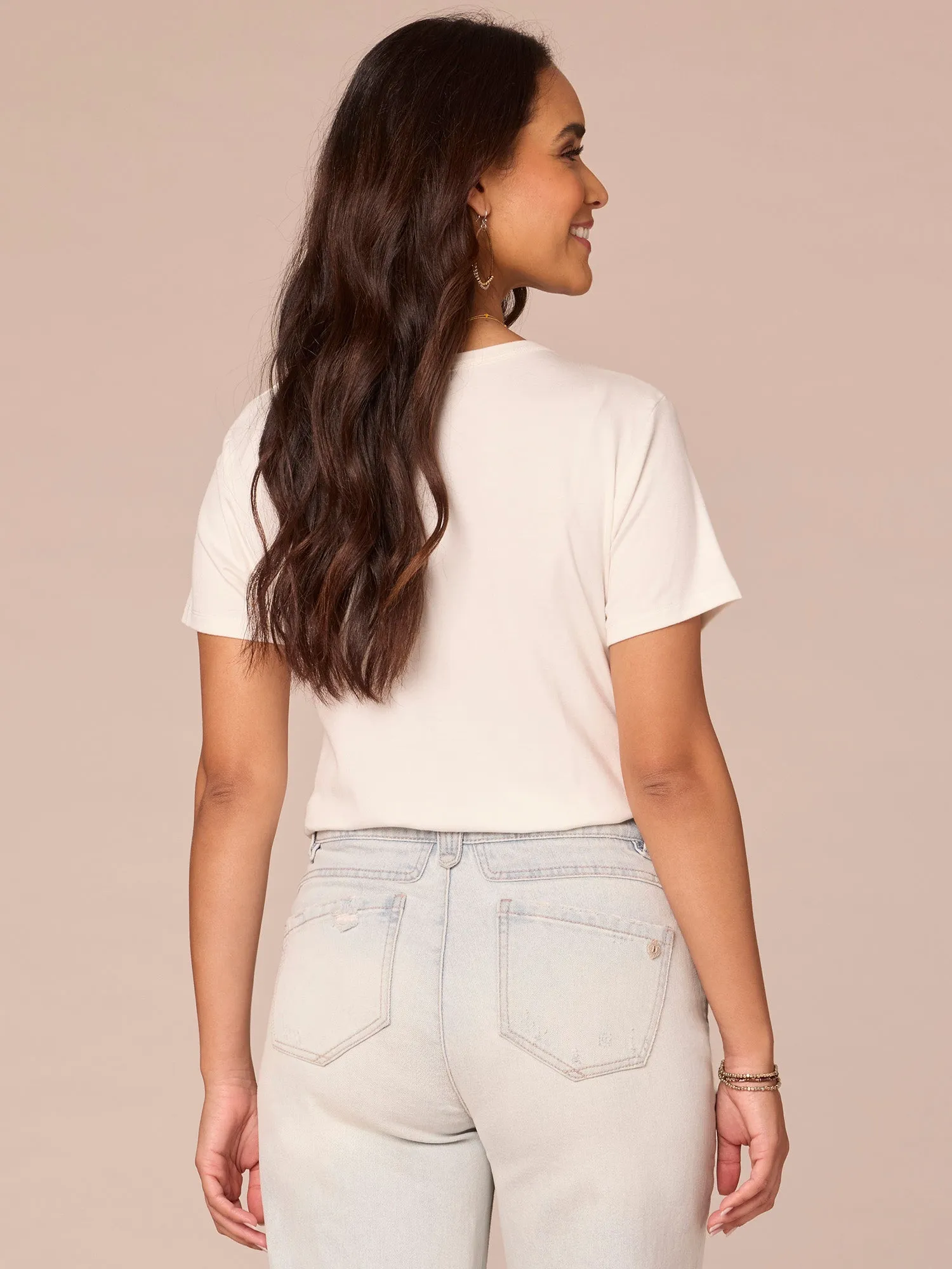 Short Sleeve Scoop Neck Asymmetrical Twist Knit Bodysuit