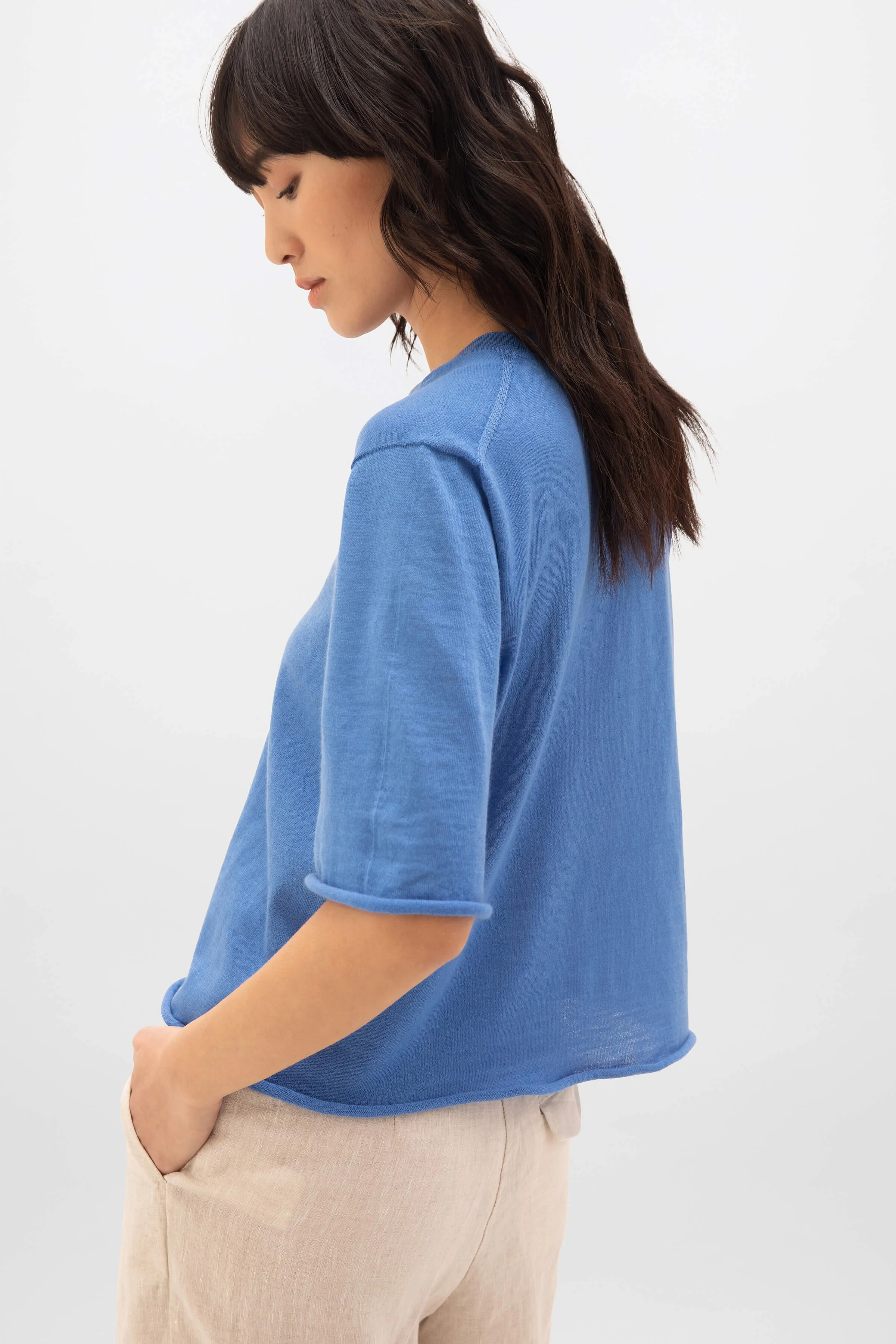 Superfine Merino Scoop Neck T-Shirt